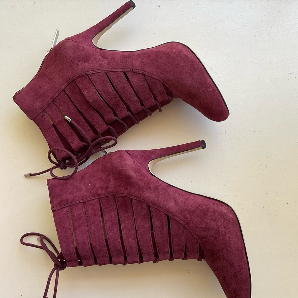 Suede High Heels